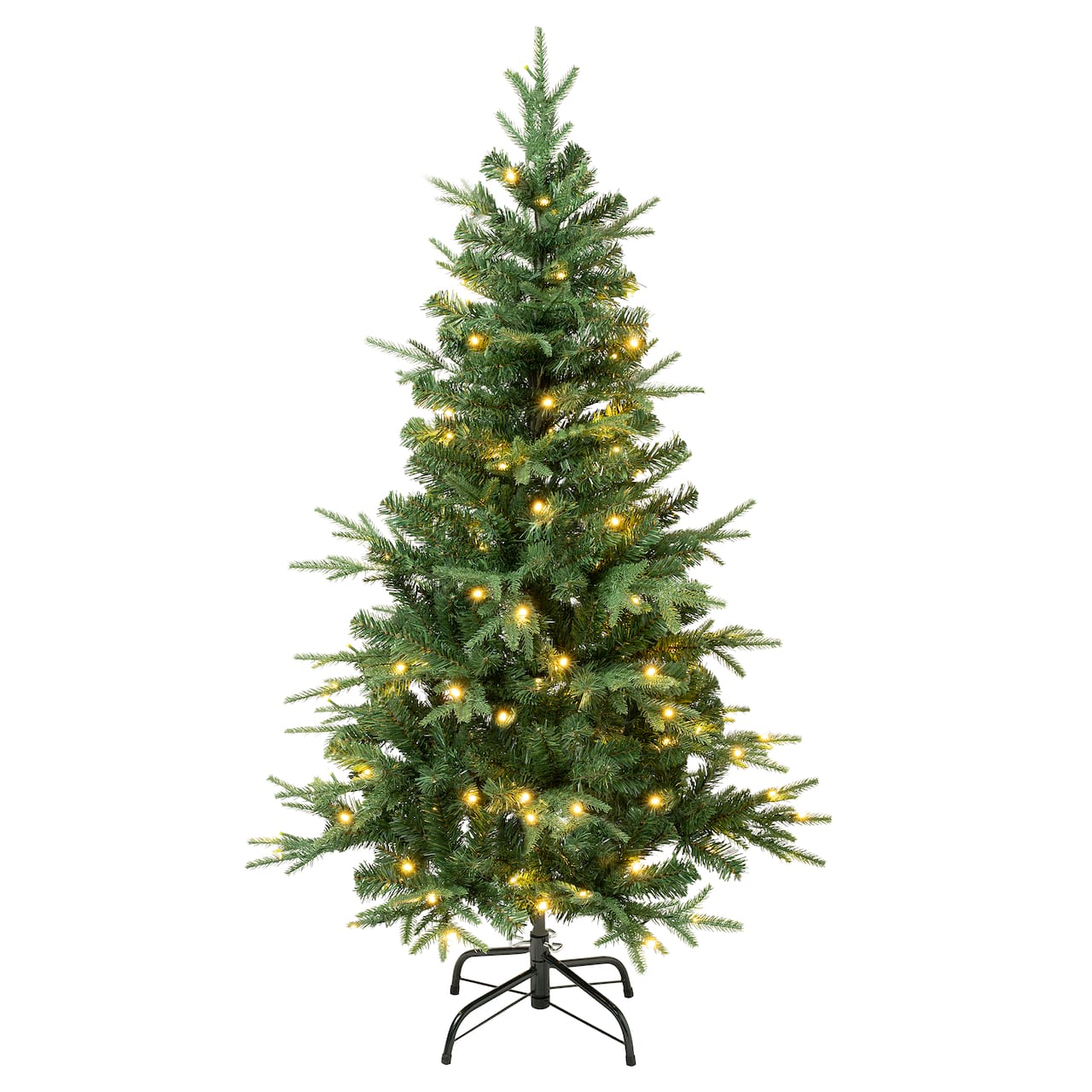 4.5ft. Pre-Lit Feel-Real® Duxbury Artificial Christmas Tree, Warm White LED Lights